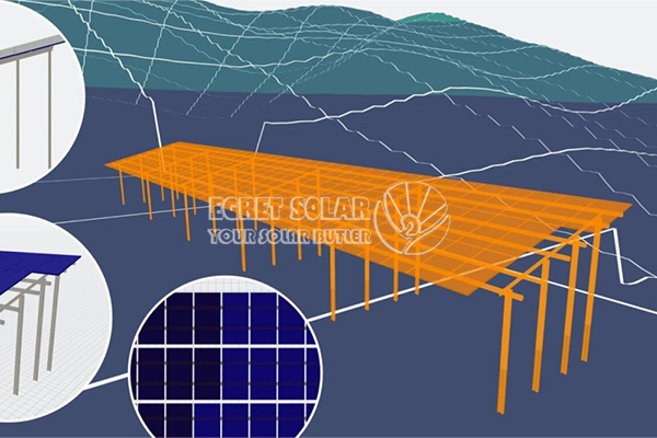 Egret Solar Enhacs Tracker, orodja za teren za obsežno načrtovanje PV