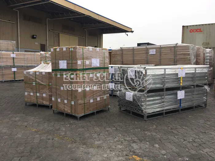 Double Pile Ground Solar Mounting System