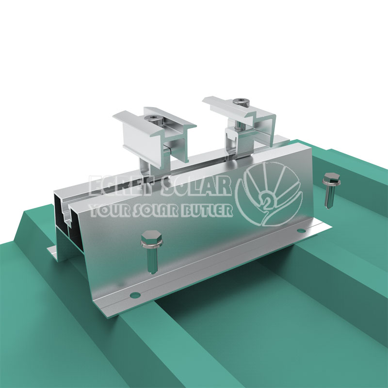 Solarna aluminijasta mini tirnica za namestitev na panel